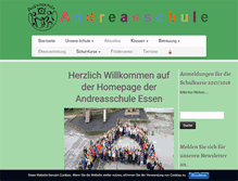 Tablet Screenshot of andreasschule-essen.de